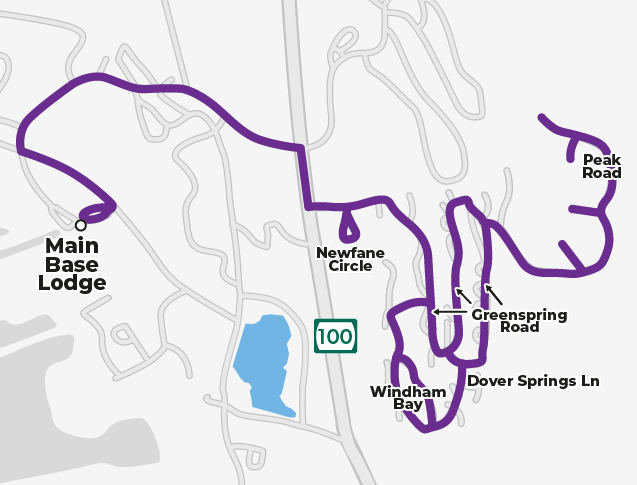 Greenspring Winter Route Map 3